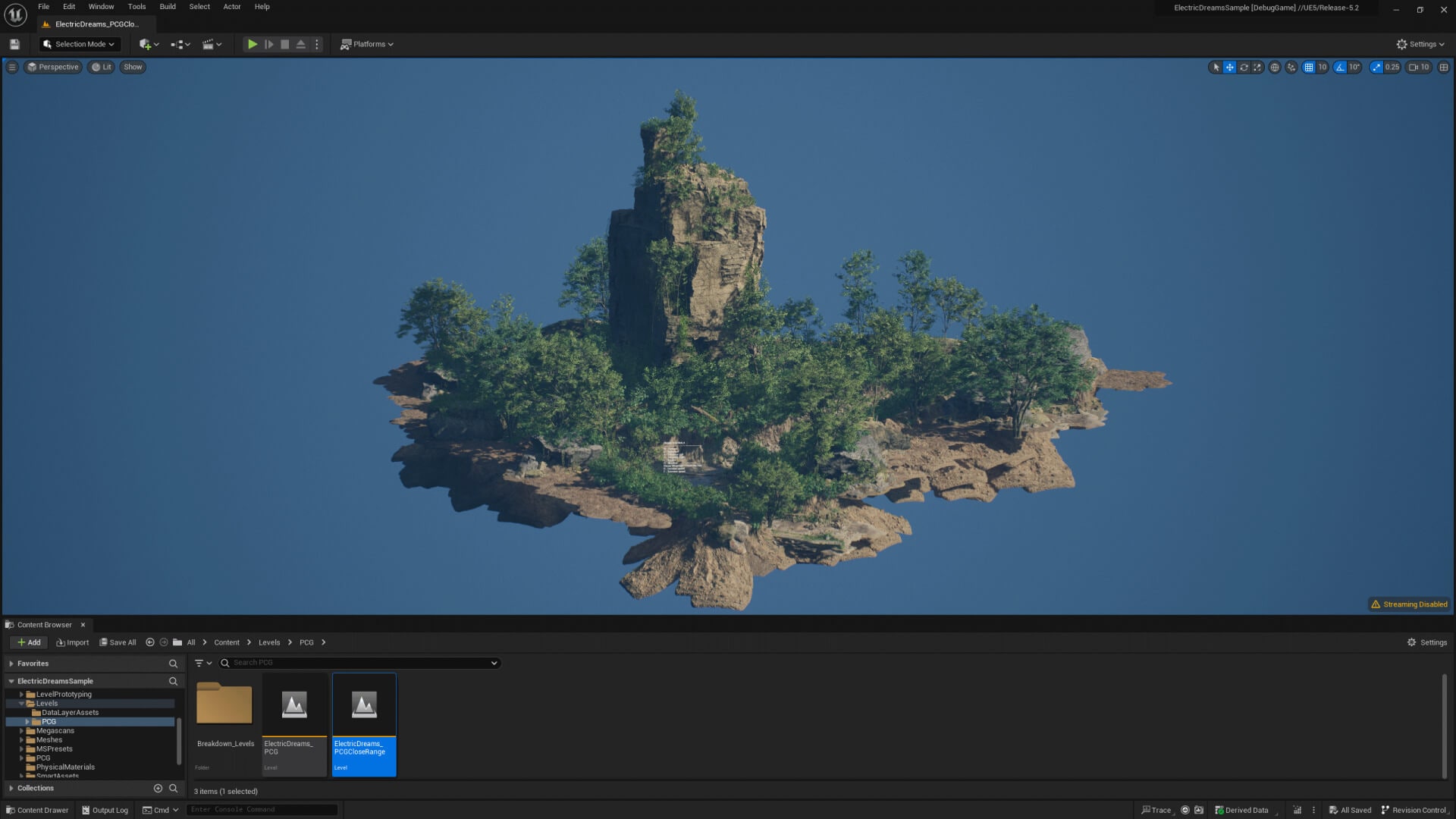 Supplied Electric Dreams artwork, used as an environment reference; not a Nanite benchmark.